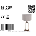 Steinhauer Bordlampe STANG 1-flamme E27 IP20, bronze dæmpbar