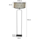Steinhauer Standerlampe STANG E27 IP20, dæmpbar