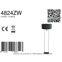 Steinhauer floor lamp STANG 1 flame E27 IP20, black dimmable