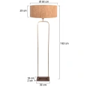 Steinhauer Standerlampe STANG 1-flamme E27 IP20, bronze dæmpbar