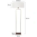Steinhauer floor lamp STANG 1 flame E27 IP20, bronze dimmable