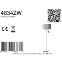 Steinhauer Standerlampe STANG 2-flammer E27 + GU10 IP20, sort dæmpbar