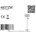 Steinhauer Standerlampe STANG E27 + GU10 IP20, dæmpbar