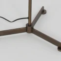 Steinhauer Standerlampe STANG 2-flammer E27 + GU10 IP20, bronze dæmpbar
