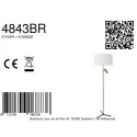 Steinhauer Standerlampe STANG 2-flammer E27 + GU10 IP20, bronze dæmpbar