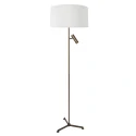 Steinhauer Standerlampe STANG 2-flammer E27 + GU10 IP20, bronze dæmpbar