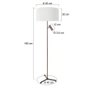 Steinhauer Standerlampe STANG 2-flammer E27 + GU10 IP20, bronze dæmpbar