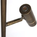 Steinhauer Standerlampe STANG 2-flammer E27 + GU10 IP20, bronze dæmpbar