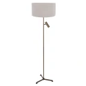 Steinhauer Standerlampe STANG 2-flammer E27 + GU10 IP20, bronze dæmpbar