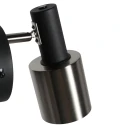 anne light & home wall luminaire FJORGARD 1 flame E27 IP20, black dimmable