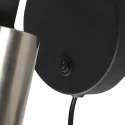 anne light & home wall luminaire FJORGARD 1 flame E27 IP20, black dimmable