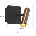 Mexlite wall luminaire LUMO IP20, dimmable