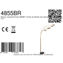 Mexlite Standerlampe PENTRA 5-flammer E14 IP20, bronze dæmpbar