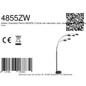 Mexlite Standerlampe PENTRA 5-flammer E14 IP20, sort dæmpbar