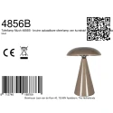 anne light & home table lamp MUSH 1 flame IP20, brown dimmable