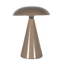 anne light & home table lamp MUSH 1 flame IP20, brown dimmable