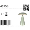 anne light & home table lamp MUSH 1 flame IP20, green dimmable