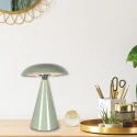anne light & home table lamp MUSH 1 flame IP20, green dimmable