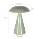anne light & home table lamp MUSH 1 flame IP20, green dimmable