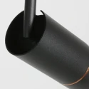 Mexlite ceiling luminaire DOWNLUME 1 flame GU10 IP20, black dimmable