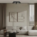 Mexlite ceiling luminaire DOWNLUME 3 flames GU10 IP20, black dimmable