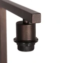 Steinhauer floor lamp STANG 1 flame E27 IP20, cocoa dimmable