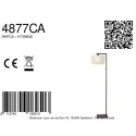 Steinhauer floor lamp STANG 1 flame E27 IP20, cocoa dimmable