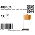 Steinhauer table lamp STANG 1 flame E27 IP20, cocoa dimmable