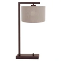 Steinhauer table lamp STANG 1 flame E27 IP20, cocoa dimmable