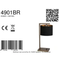 Steinhauer Bordlampe STANG 1-flamme E27 IP20, bronze dæmpbar