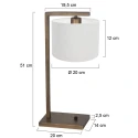 Steinhauer Bordlampe STANG E27 IP20, dæmpbar