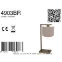 Steinhauer table lamp STANG 1 flame E27 IP20, bronze dimmable