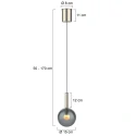 Steinhauer ceiling luminaire VOLARI IP20, dimmable