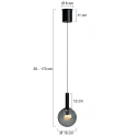 Steinhauer Loftlampe VOLARI IP20, dæmpbar