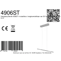 Steinhauer ceiling luminaire BANDE 3 flames IP20, steel dimmable