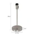 Mexlite table lamp NOOR 1 flame, without shade E27 IP20, steel dimmable