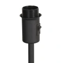 Mexlite Bordlampe NOOR 1-flamme, uden skærm E27 IP20, sort dæmpbar