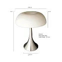 Steinhauer Steinhauer Bordlampe ANCILLA, 1-flamme, glas, stål
