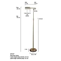 Mexlite Mexlite Standerlampe KARL, 1-flamme, stål