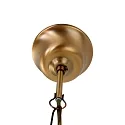Steinhauer Steinhauer Pendant luminaire PIMPERNEL, 2 flames, glass, bronze