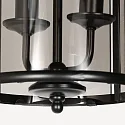 Steinhauer pendant luminaire PIMPERNEL 2 flames E14 IP20, black dimmable