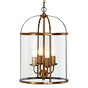 Steinhauer Steinhauer Pendel PIMPERNEL, 4-flammer, glas, bronze