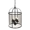 Steinhauer pendant luminaire PIMPERNEL 4 flames E14 IP20, black dimmable