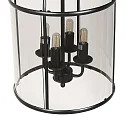 Steinhauer pendant luminaire PIMPERNEL 4 flames E14 IP20, black dimmable