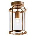 Steinhauer Steinhauer Ceiling luminaire PIMPERNEL, 1 flame, glass, bronze