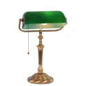 Steinhauer Steinhauer Bordlampe ANCILLA, 1-flamme, glas grøn, bronze