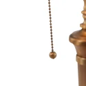 Steinhauer Steinhauer Bordlampe ANCILLA, 1-flamme, glas hvid, bronze