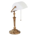 Steinhauer Steinhauer Bordlampe ANCILLA, 1-flamme, glas hvid, bronze
