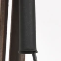 Mexlite Standerlampe TRIEK 1-flamme, med afbryder, med skærm E27 IP20, træ, antik 