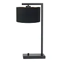 table lamp STANG down, with switch, with shade, with plug E27 IP20, black matt dimmable